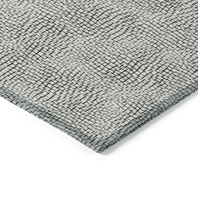 Machine Washable Indoor/Outdoor Chayden ACN1058 White Rug