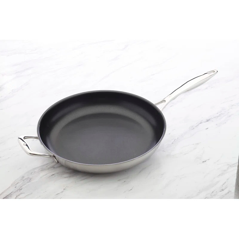 Swiss Diamond Swiss Diamond Prestige Stainless Steel Non-Stick Frying Pan with Lid