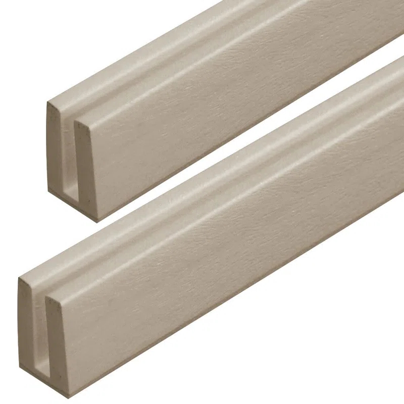 Barrette Outdoor Living 48" H x 1.18" W Clay Vinyl Lattice Cap (2-Pack) (Set of 2)