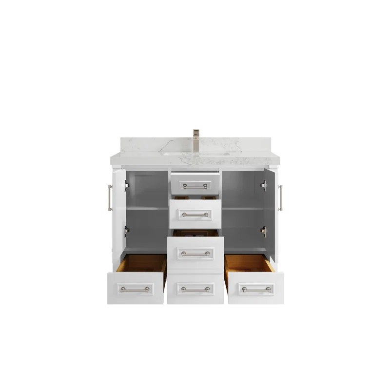 Willow Collections Aberdeen 42'' Single Bathroom Vanity with Quartz Top