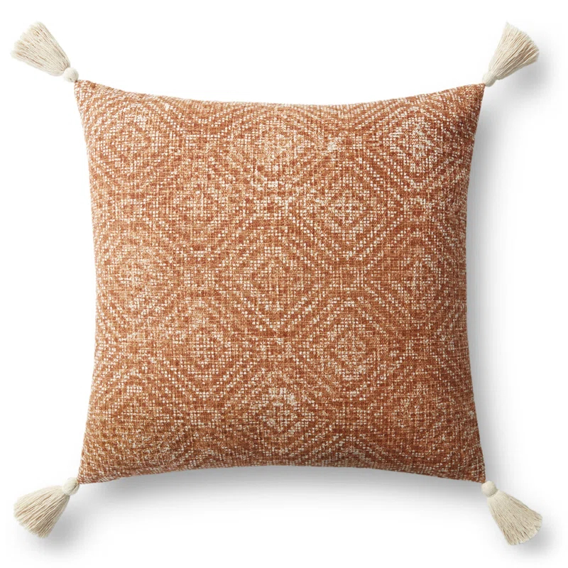 Loloi Rugs Tassels Cotton Throw Pillow