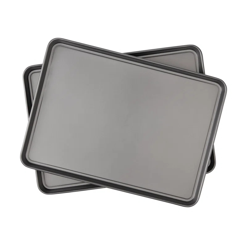 Good Cook GoodCook Set of 2 XL 15" x 21" Nonstick Steel Multipurpose Cookie Sheets, Gray (Set of 2)