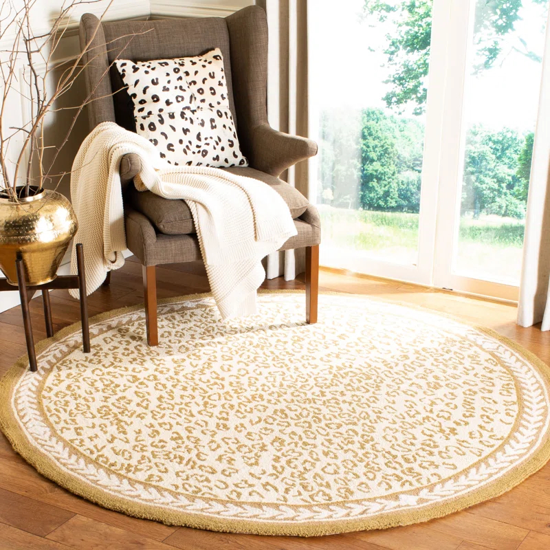 Chelsea Hand Hooked Wool Animal Print Rug