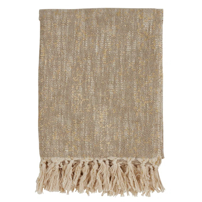 Saro Sevan Collection Hand Woven Throw Blanket