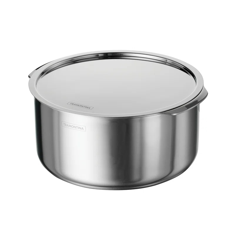 Tramontina Utsava Tri-Ply Clad Stainless Steel Tope with Lid, Patila Pot for Indian Cooking & Reviews | Wayfair