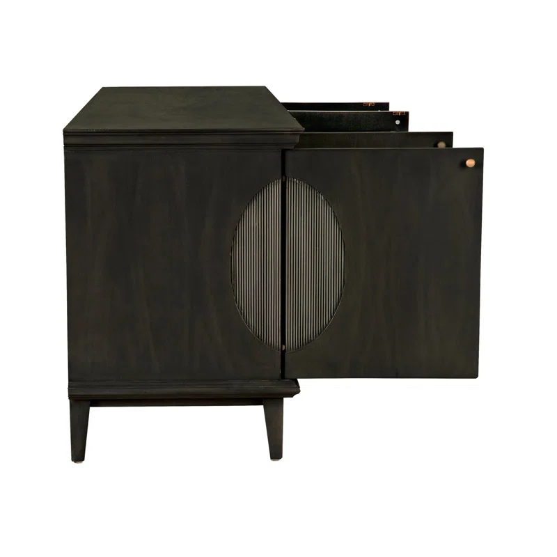Noir Dumont 74.5'' Solid Wood Sideboard