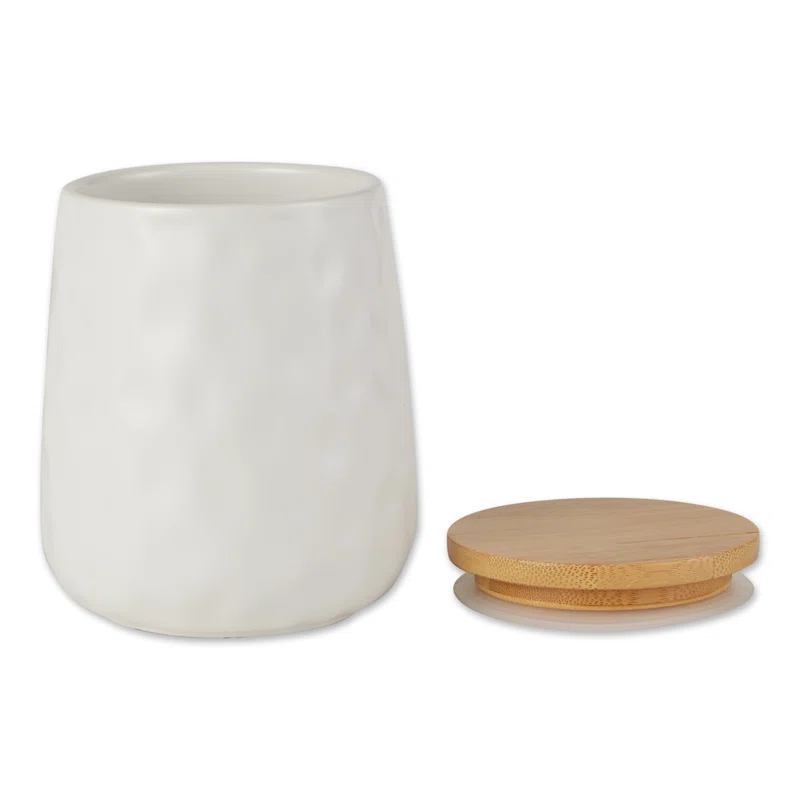 Gracie Oaks Ceramic / Porcelain Canister - Set of 2 (Set of 2)