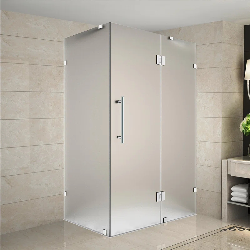 Aston Avalux 36" x 72" Rectangle Hinged Shower Enclosure SEN987F-CH-3634-10
