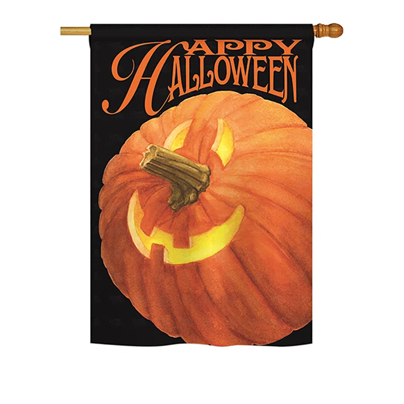 Breeze Decor Double Sided 40'' H x 28'' W Polyester Halloween