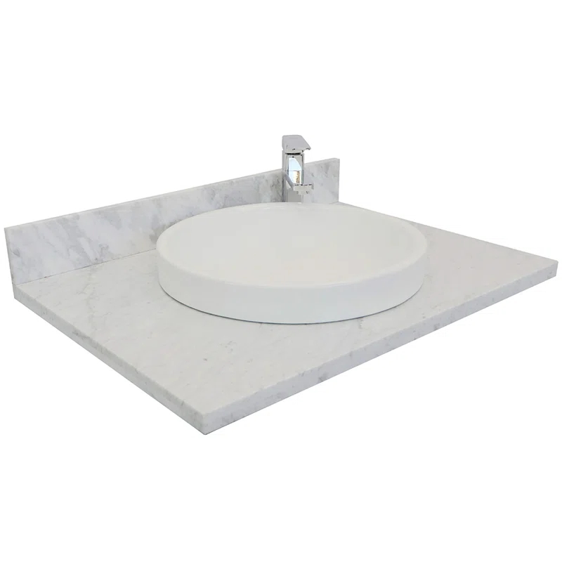Bellaterra Home Tiara 31'' Single Bathroom Vanity Top with Sink