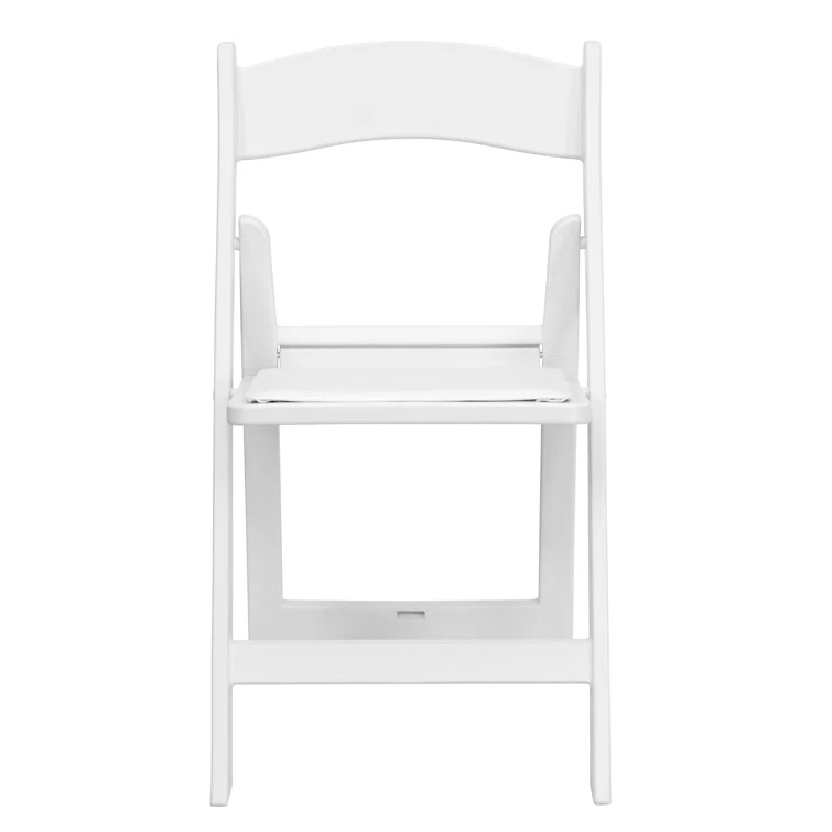 Inbox Zero Hercules Resin Folding Chair - 800LB Weight Capacity Event Chair (Set of 2)