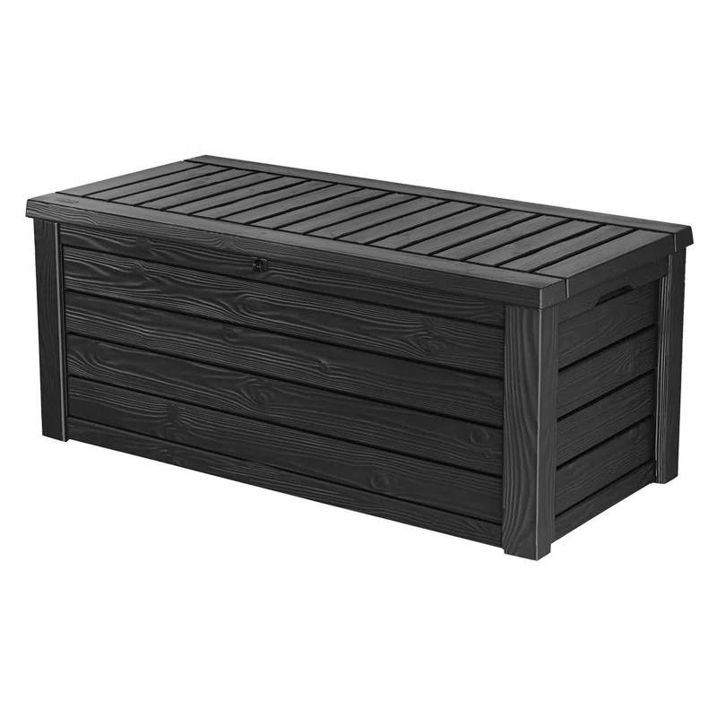 Keter Keter Westwood 150 Gallon Large Durable Resin Outdoor Storage and Organization Deck Box For Patio Furniture and Supplies
