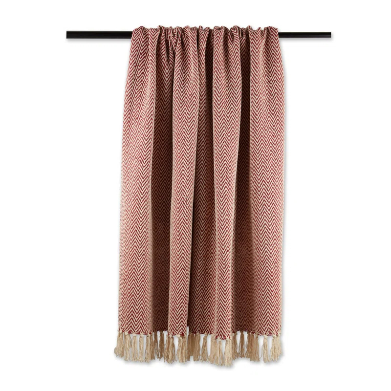 Design Imports Hand Woven Throw Blanket