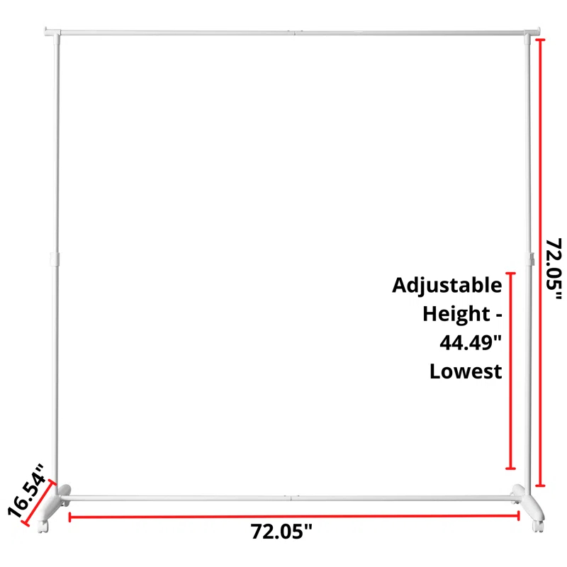 Don't Look At Me - Privacy Room Divider - Basics Extendable - Black Frame