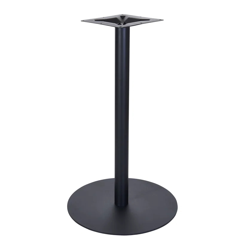 BFM Seating Uptown Black 20" Round Indoor Bar Height Table Base