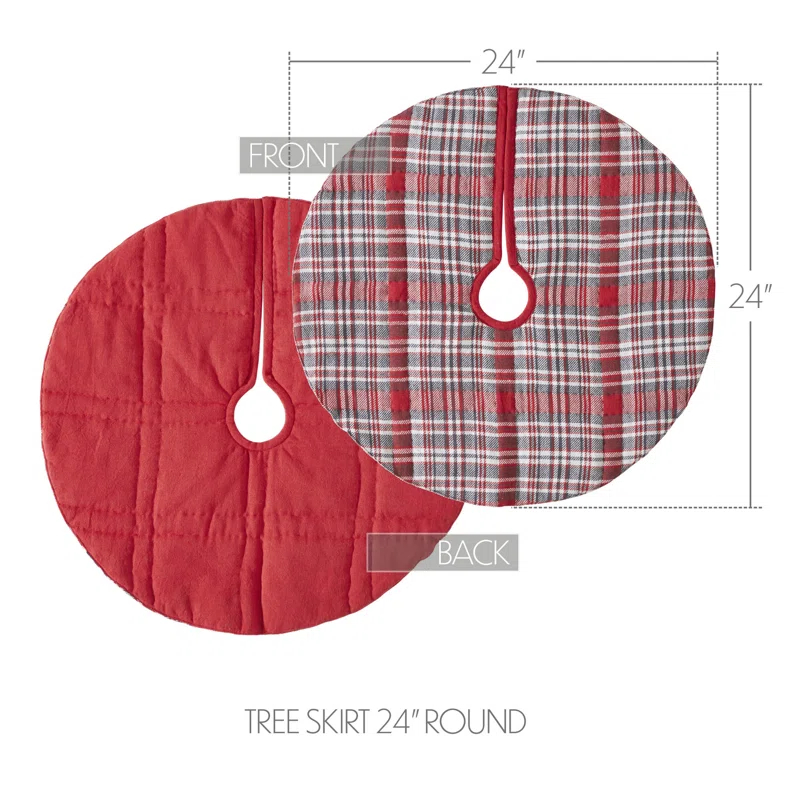Plaid Cotton Tree Skirt