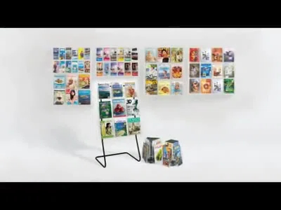 Safco Products Company Clear2c Safco Pamphlet Magazine Rack
