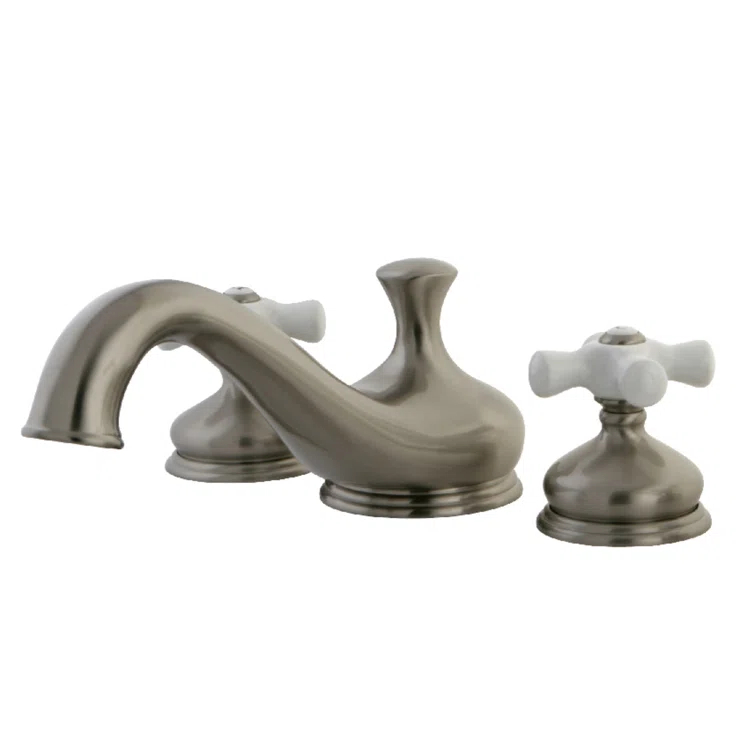 Kingston Brass Kingston Brass Heritage Two-Handle 3-Hole Deck Mount Roman Tub Faucet KS3332PX