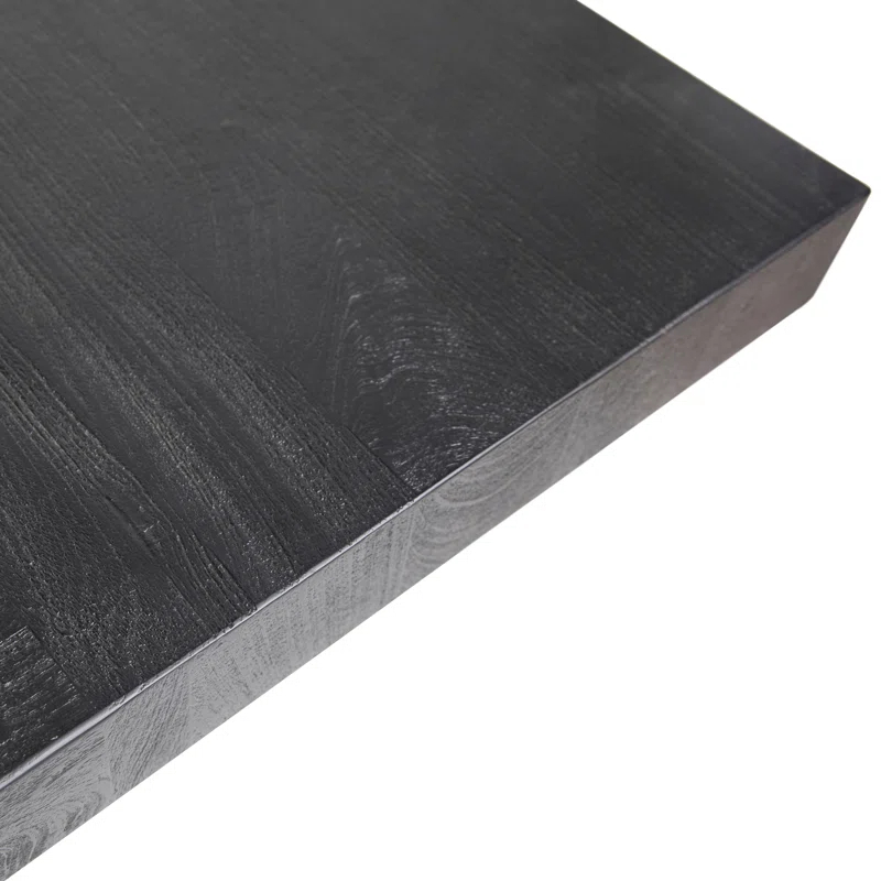 Dovetail Furniture Sereno 40" Wide Mango Wood Coffee Table, Black