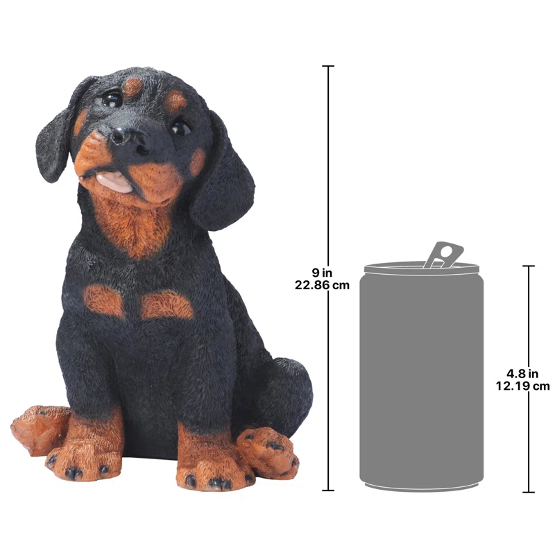 Design Toscano Rotweiler Puppy Dog Figurine & Reviews | Wayfair