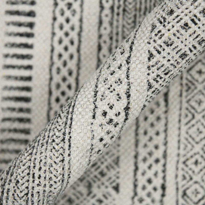 AMER Rugs Dune Alliya Charcoal Flatweave Cotton Area Rug