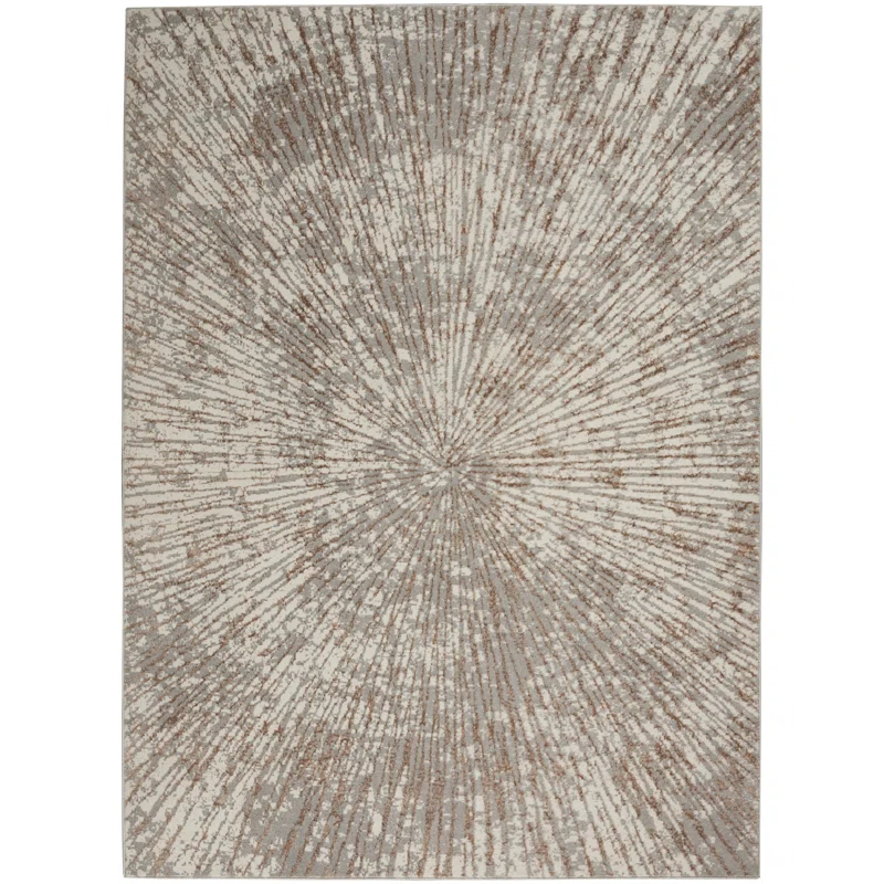 Wrought Studio™ Karlie Abstract Gray Area Rug