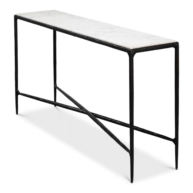 Sarreid Ltd Dakor 58'' Marble Top Console Table