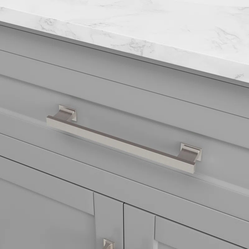 Poitra 48'' Single Bathroom Vanity with Engineered Marble Top