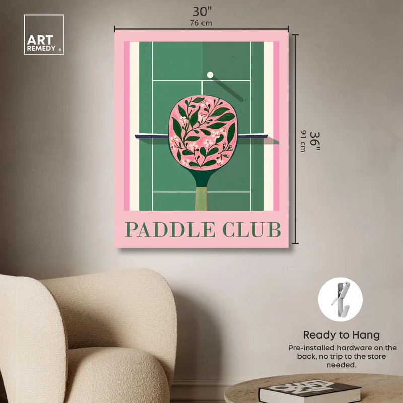 Art Remedy Paddle Club Canvas Beach Coastal Art by Art Remedy