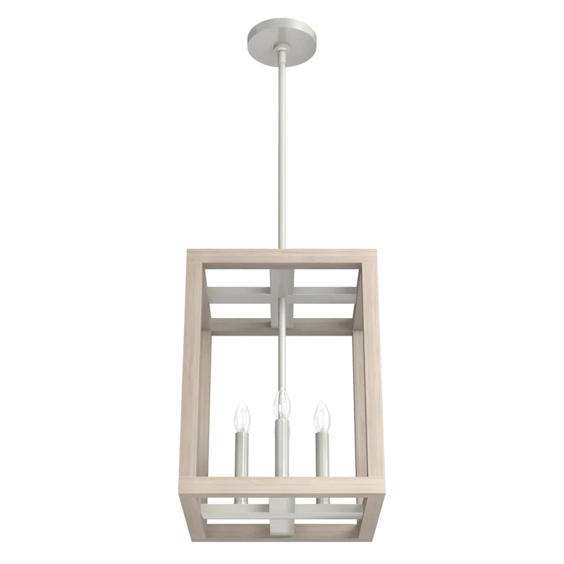 Hunter Fan Squire Manor 4 - Light Lantern Rectangle Chandelier