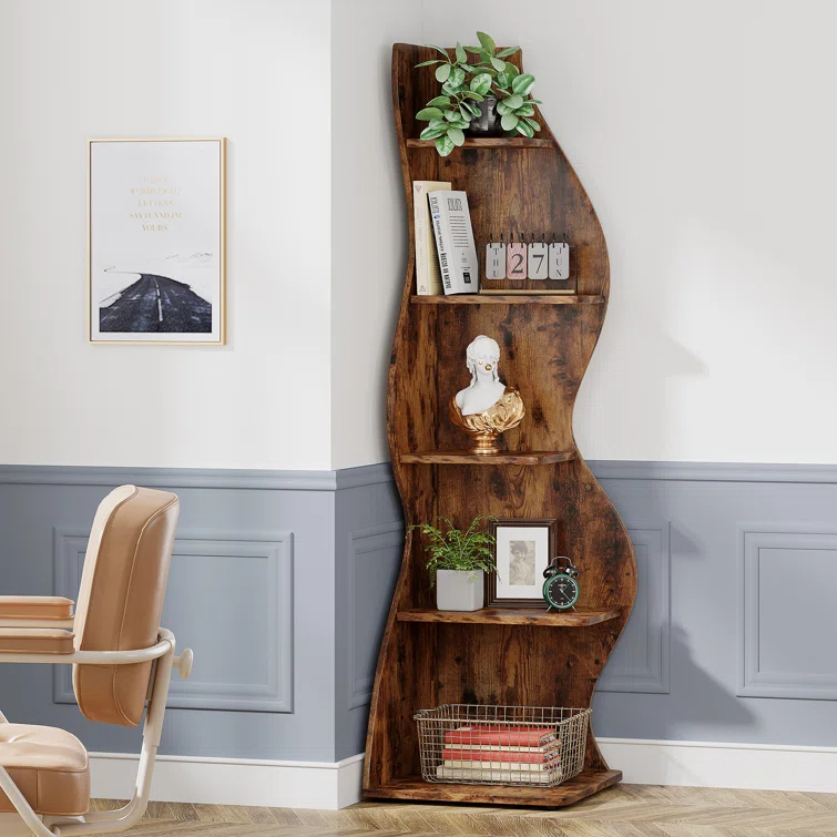 Millwood Pines Arhab Corner Bookcase