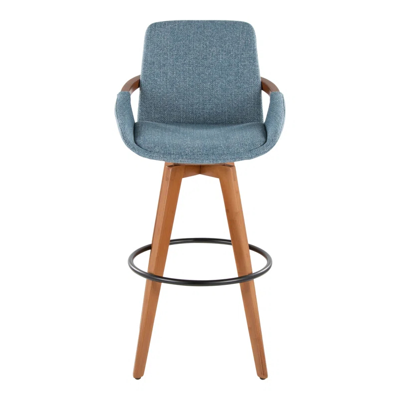 George Oliver Whitacre 29" Fabric Swivel Stool