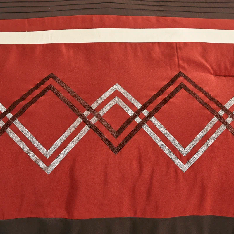 Microfiber Modern & Contemporary 7 Piece Comforter Set