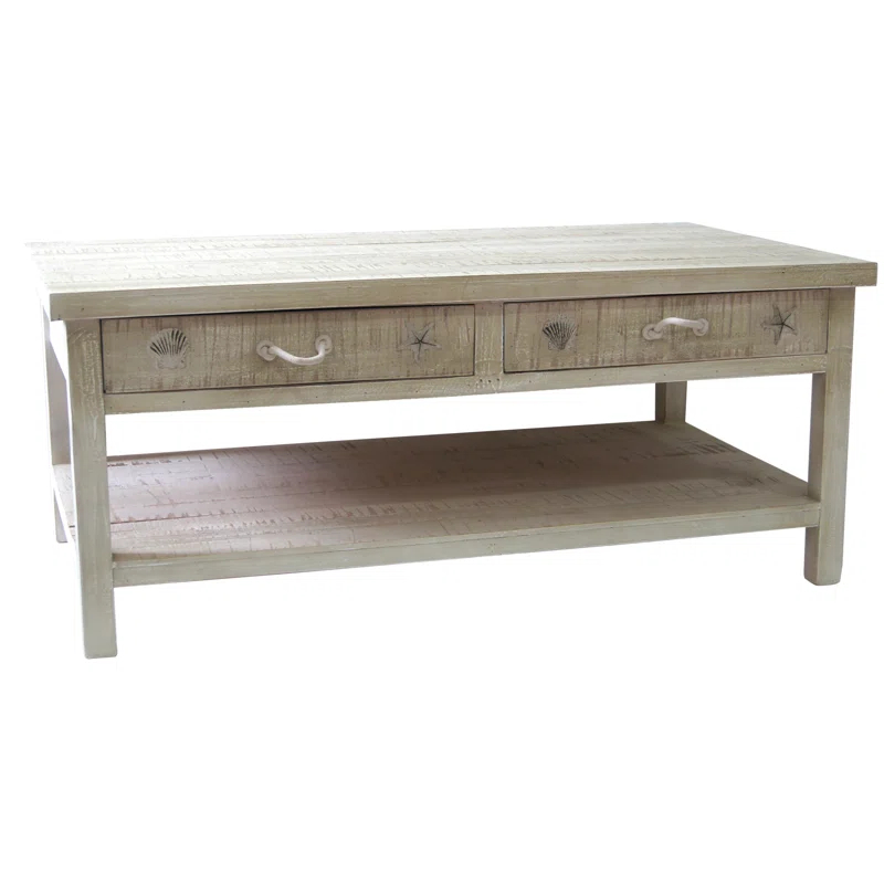 Beachcrest Home™ Solid Wood Coffee Table