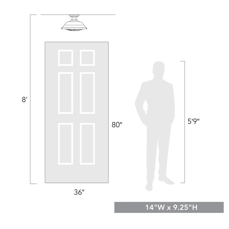 Sand & Stable™ Skye Semi Flush Mount
