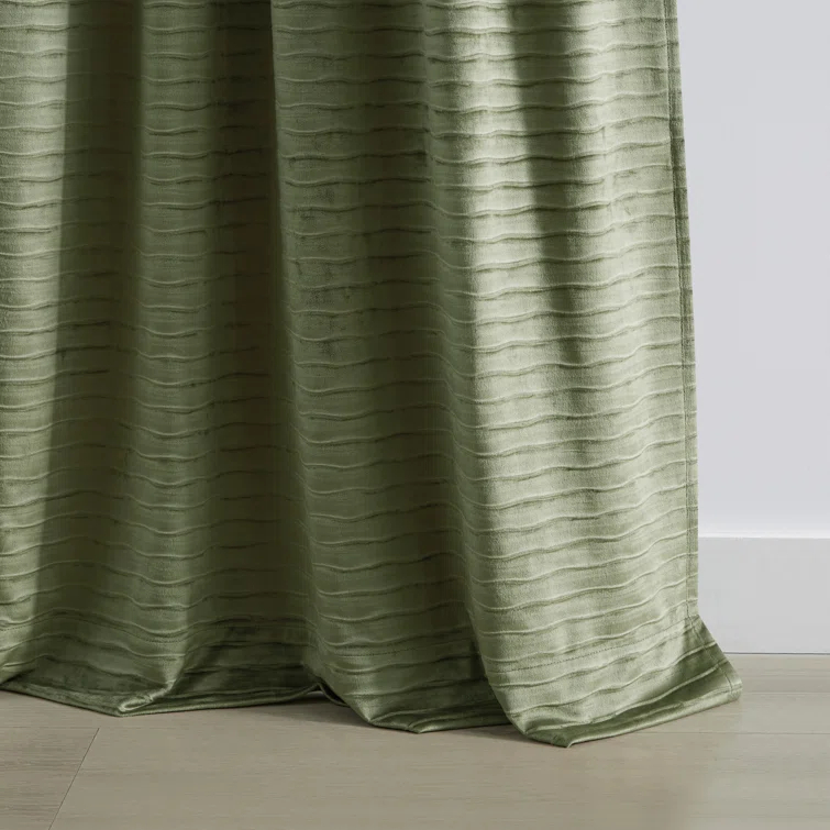 Martha Stewart Martha Stewart Wave Embossed Curtain Panel Pair (Set of 2)