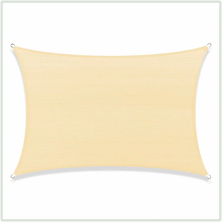 ColourTree Colourtree Sun Shade Sail Rectangle Canopy Fabric Cloth Screen, Water Permeable & UV Block UPF50