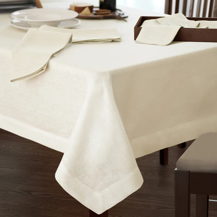 Villeroy & Boch La Classica Solid Color Linen Tablecloth & Reviews | Wayfair