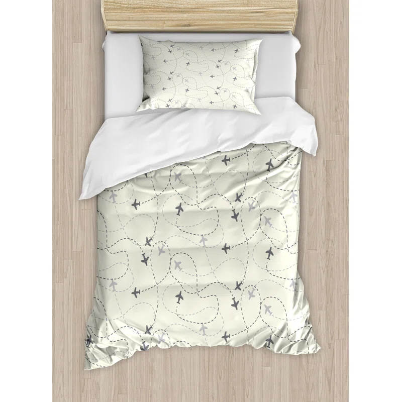Ambesonne Airline Modern & Contemporary Duvet Cover Set