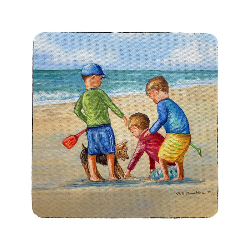 Highland Dunes Silicone Square 4 Piece Coaster Set (Set of 4)