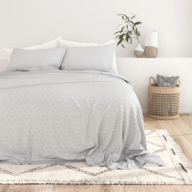 Becky Cameron Simply Soft™ Scallops Pattern Microfiber Sheet Set