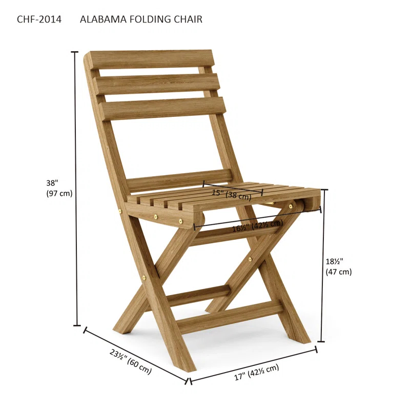 Anderson Teak Alabama Folding Beach Chair