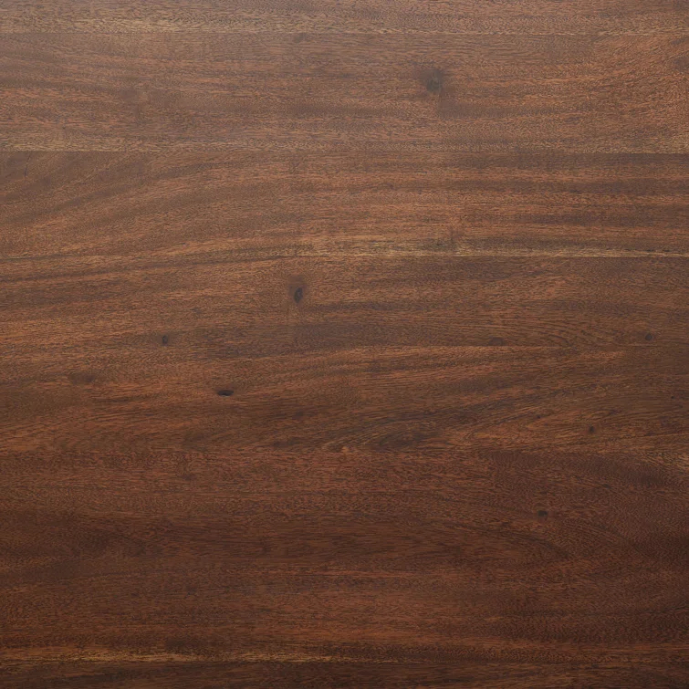 King Size Rustic Brown Acacia Wood Bed with Headboard