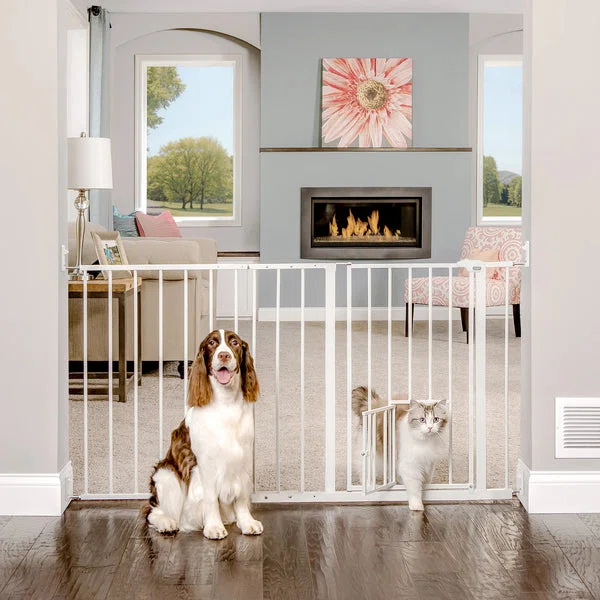 Carlson Pet Products Metal Pressure Mounted Pet Gate With Door
