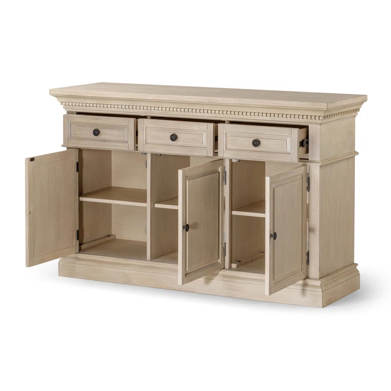 Maven Lane Theo Wooden Sideboard in Antiqued Finish
