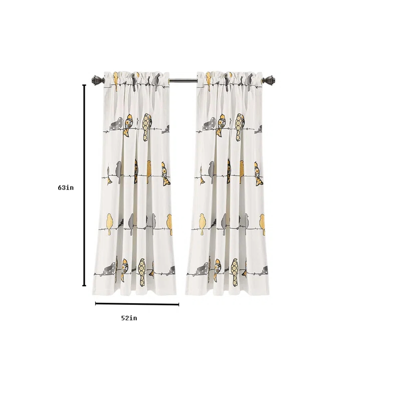 Frifoho Room Darkening Curtain Pair (Set of 2)