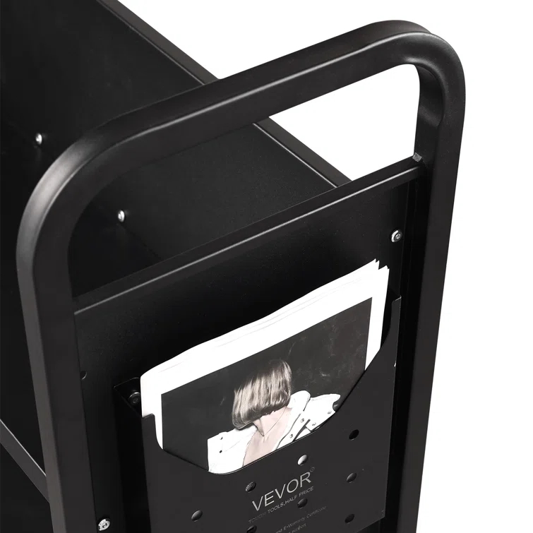 Stellweilan Tessberg 49.2'' H Book Cart with Wheels