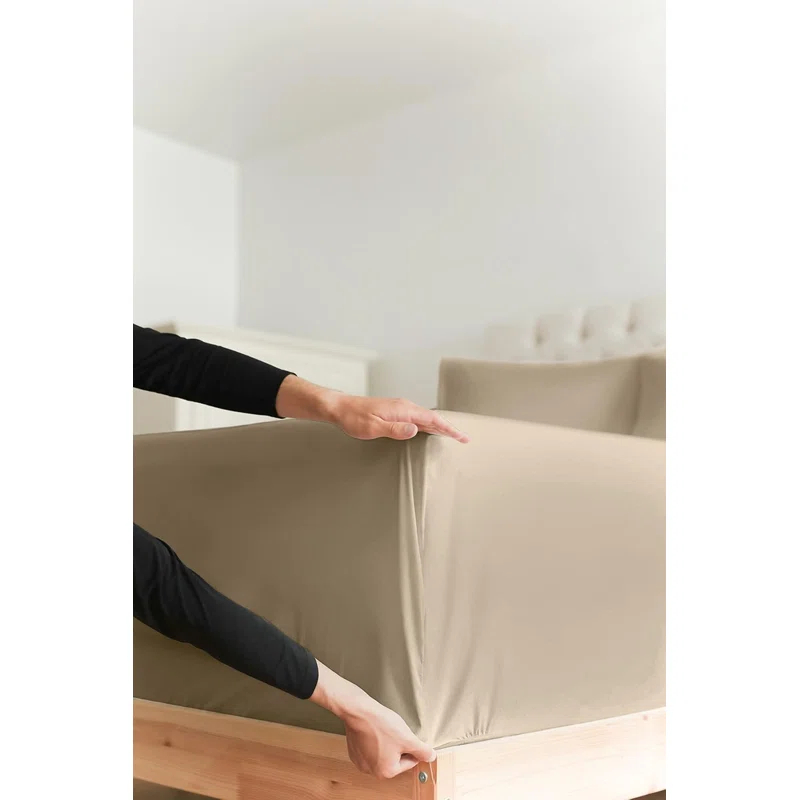 CGK Linens 400 Thread Count Cotton Fitted Sheet 18" - 24" Inch Extra Deep Pocket