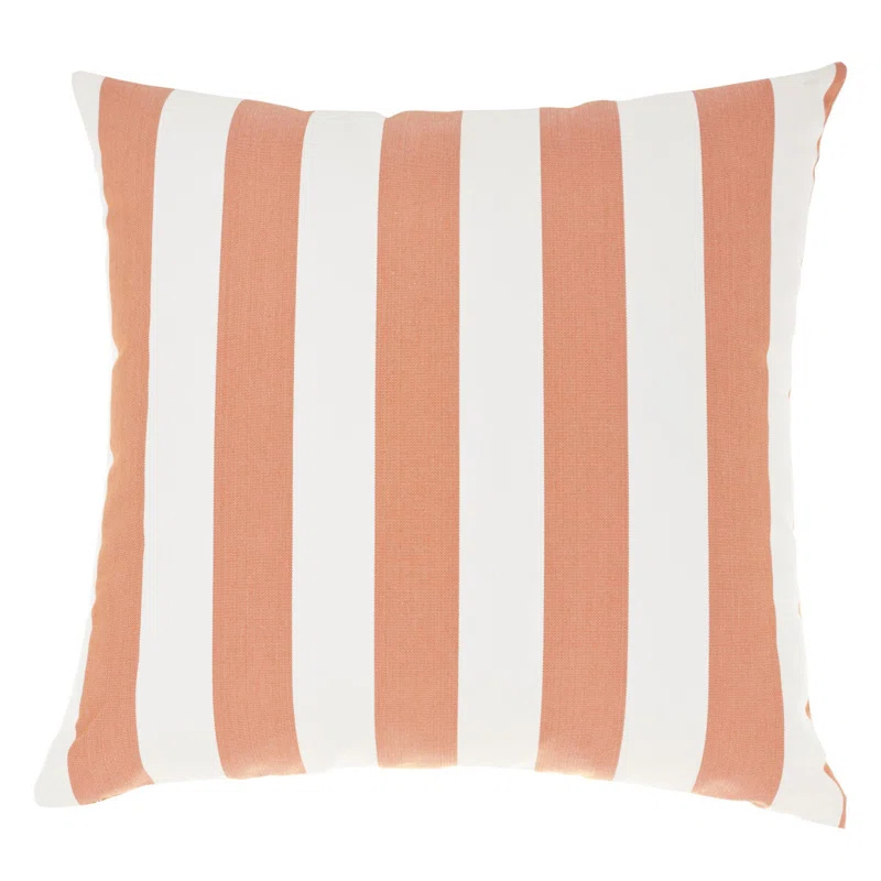 Badri Striped Indoor/Outdoor Reversible Throw Pillow