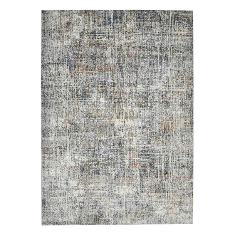 Rosslin Transitional Abstract Premium Polyester Performance Area Rug